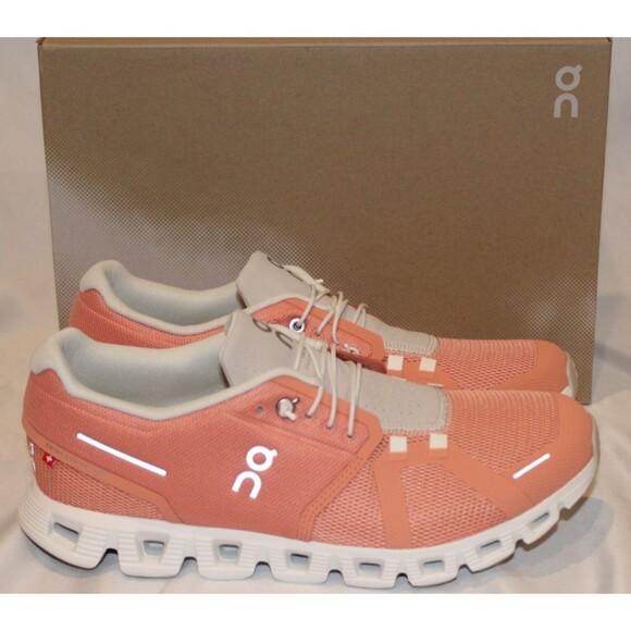 NIB ON CLOUD WOMEN'S CLOUD 5 RUNNING SHOES SNEAKERS FLAMINGO 11 NIB - Picture 1 of 6